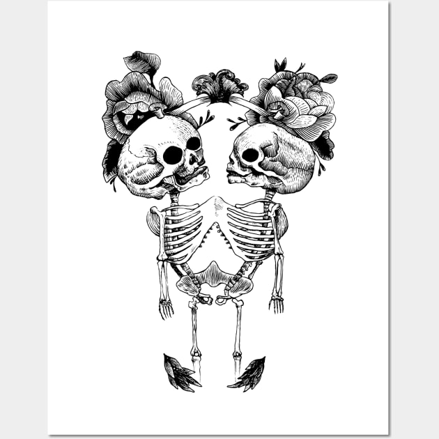 Skeleton Twins Wall Art by LadyMorgan